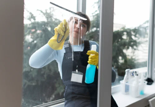 Nettoyage de vitres intérieures et extérieures à Dinsac